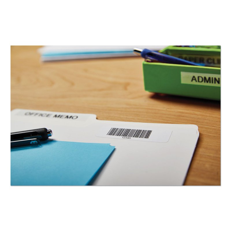 DYMO LabelWriter Barcode Labels 3/4 x 2 1/2 White 450 Labels/Roll
