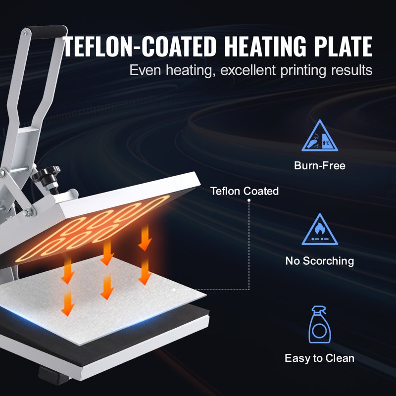 15x15 Inch Heat Press Machine for T-Shirts & Crafts - Multifunction Digital Sublimation