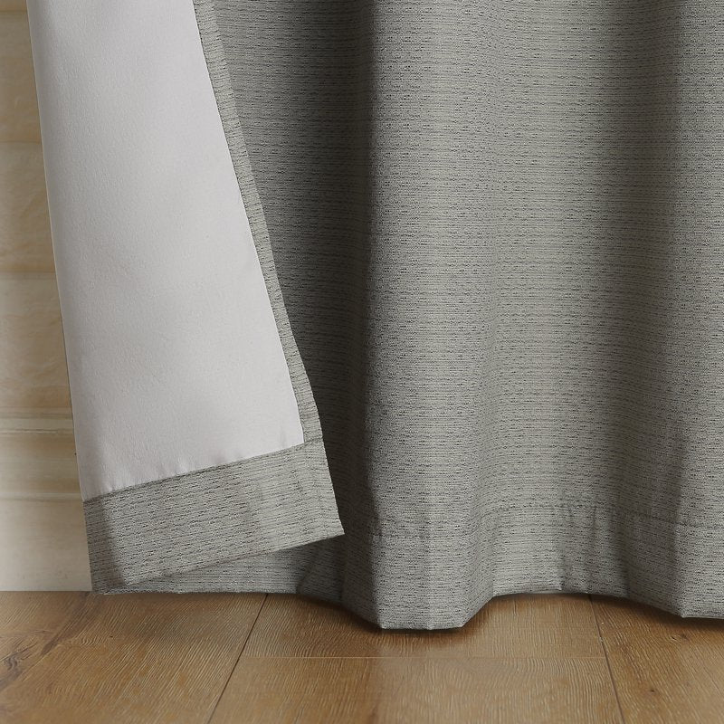 Thermal Insulated Room Darkening Curtain Pair - Grommet Panel for Energy Efficiency