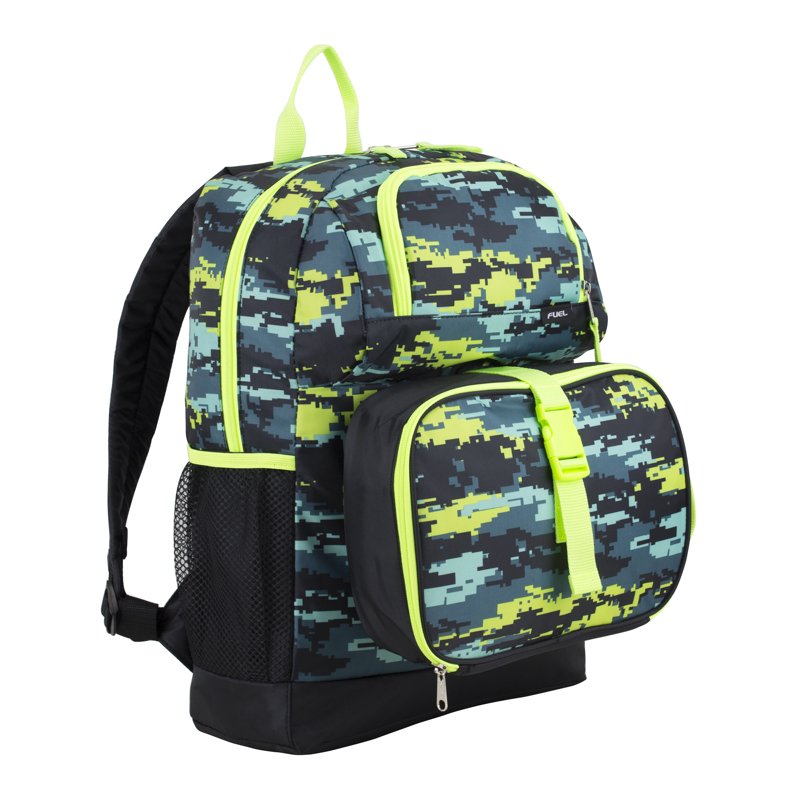 Unisex 4-Piece Backpack Set with Lunch Box Shoe Pouch & Storage - Multiple Colors