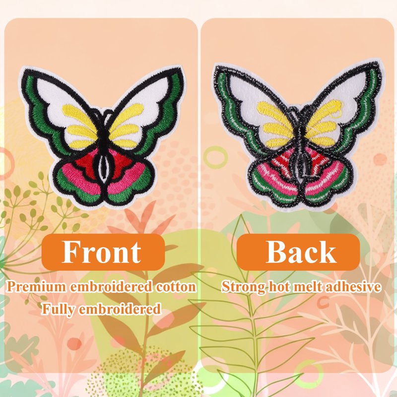 75 Pack Iron-On Embroidered Patches Assorted Styles for Clothes & DIY Projects