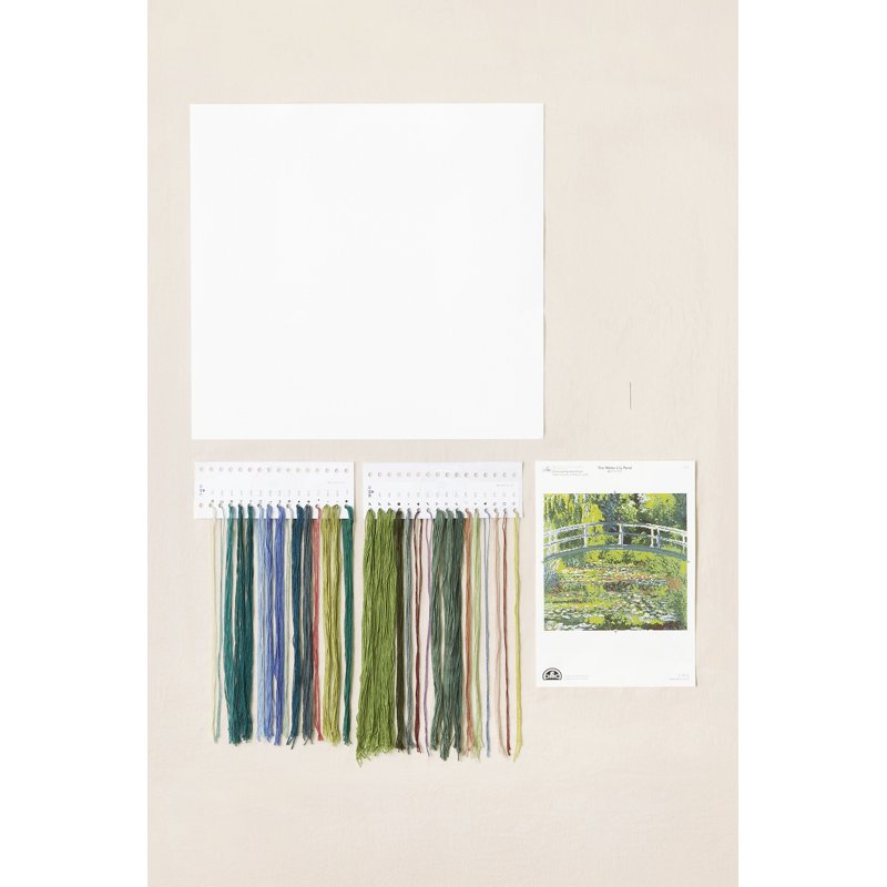 Cross Stitch Kit Water Lily Pond Monet - Advanced Embroidery Pattern