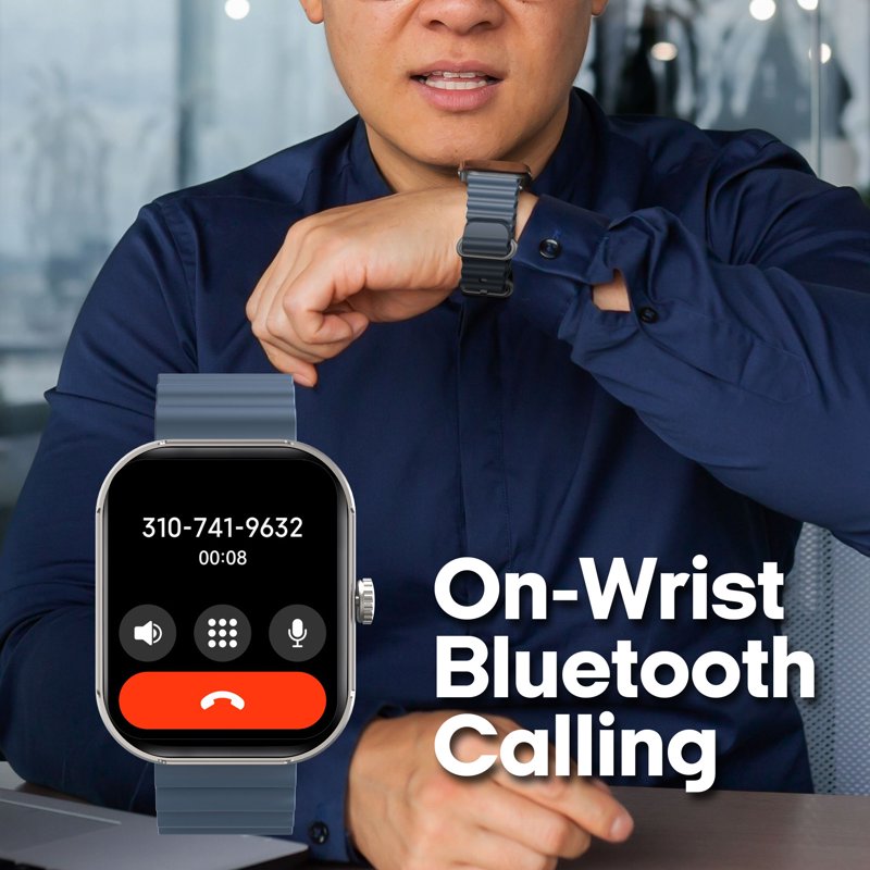 Smartwatch with 2.02-Inch AMOLED Screen Call Function Sleep & Fitness Tracking