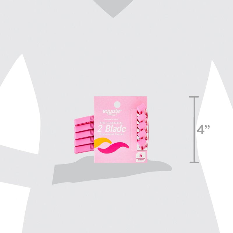 Disposable Women's Razor Blades with Lubricating Strips - Pink, Multi-Pack