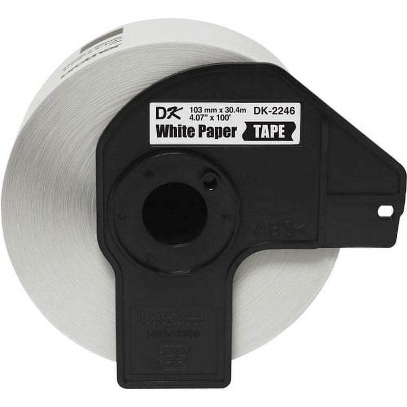 Continuous Length White Paper Tape for Brother Label Printers - 103mm x 30.4m