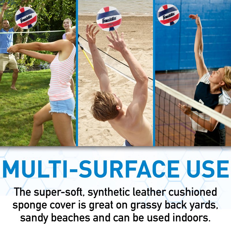 Soft Spike Volleyball - Indoor & Outdoor Play Ball for Kids, Teens, Adults