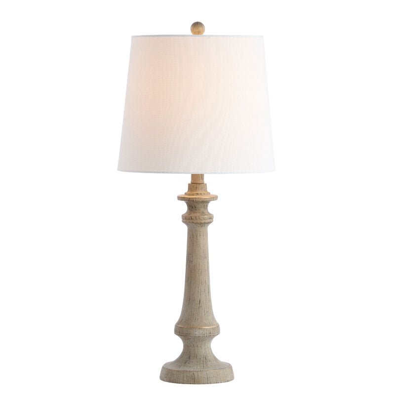 Rustic Table Lamp - 28 Inch Traditional Brown Bedside Lamp with Shade