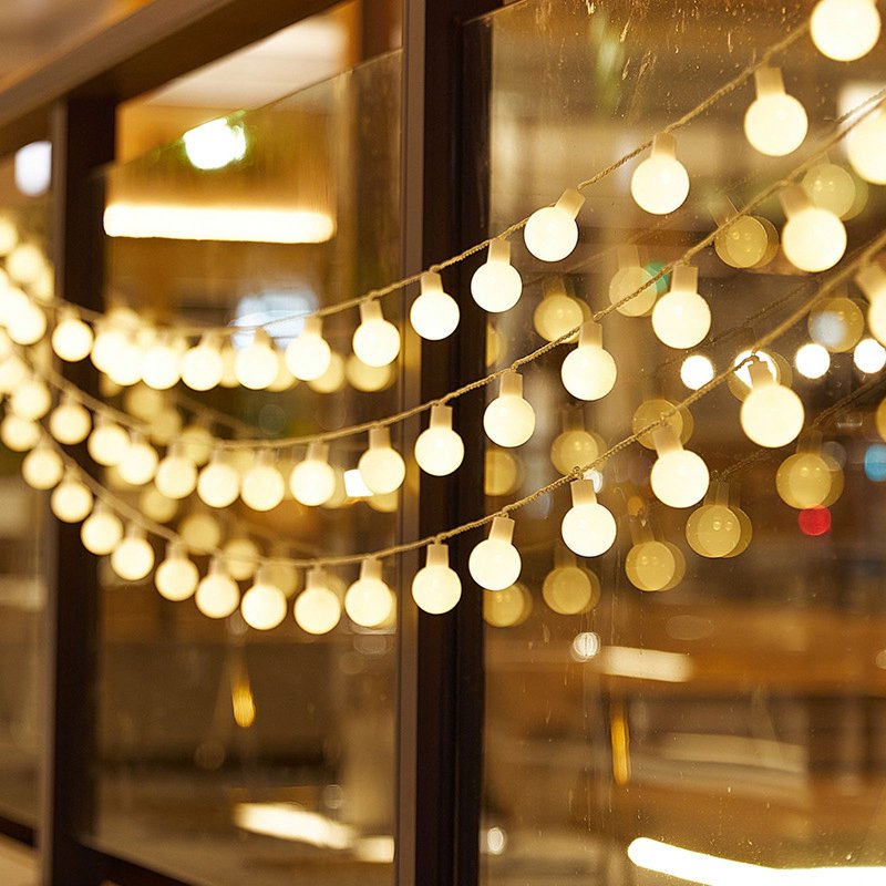 33Ft Globe String Lights with 80 LEDs Waterproof Indoor Outdoor Fairy Lights