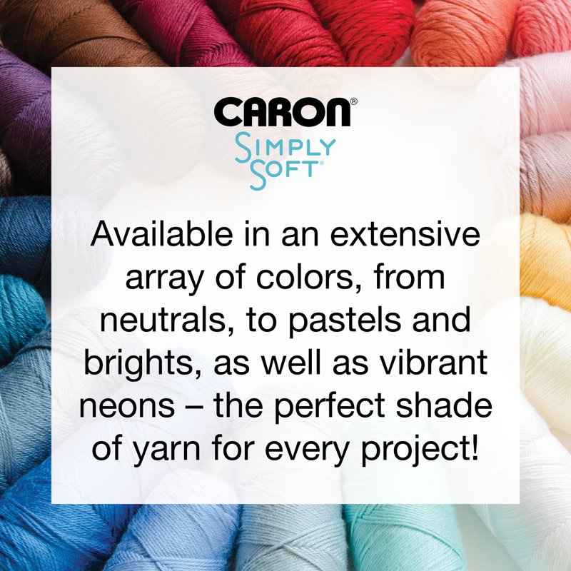 Medium Acrylic Yarn for Knitting & Crochet - Soft, Lustrous, 9 Pack