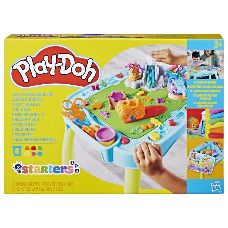 Kids Play Dough Activity Table with Accessories & 6 Colors, Ages 3+