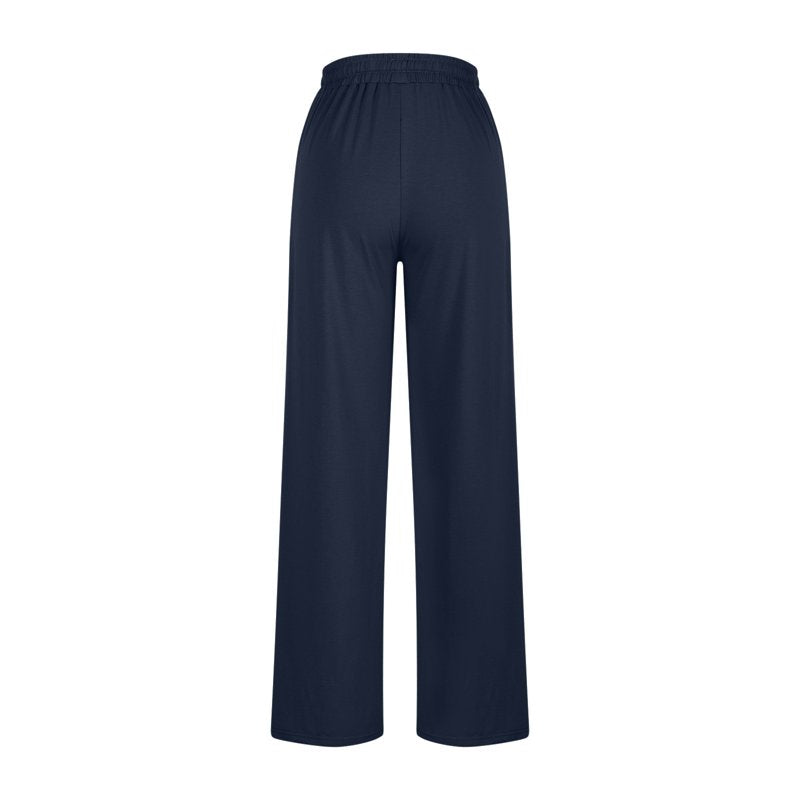 Wide Leg Yoga Pants for Women with Pockets - High Waist Casual Loose Fit
