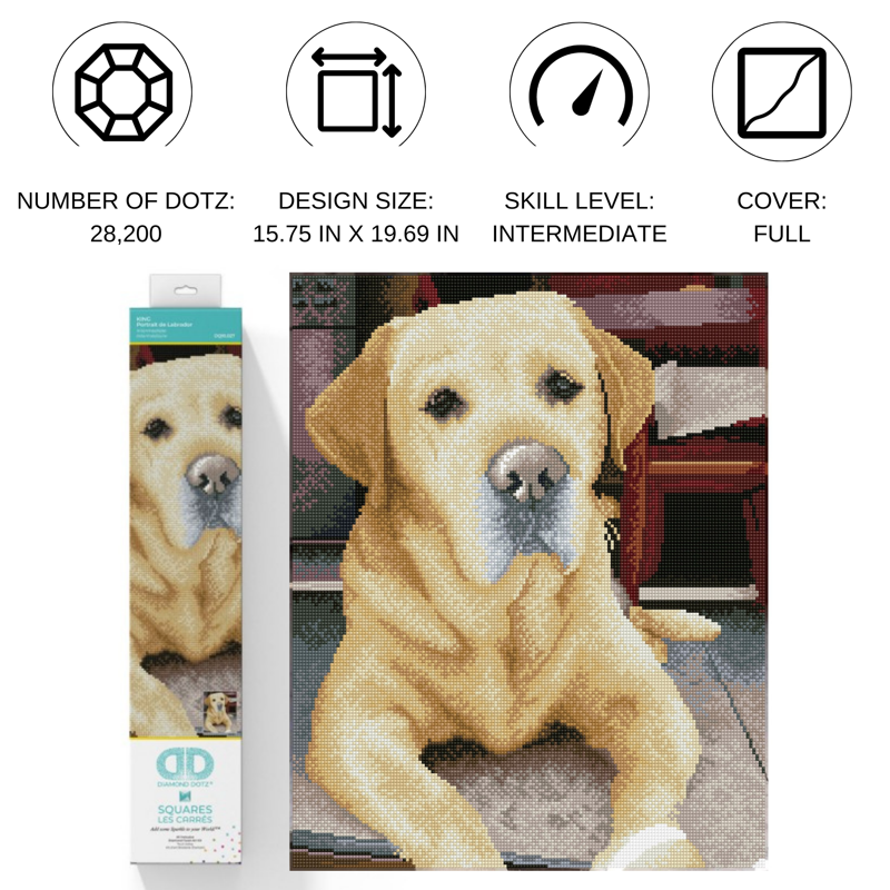 Diamond Dotz Diamond Painting Kit for Adults - Luminous Art & Craft Set 15.8x19.7