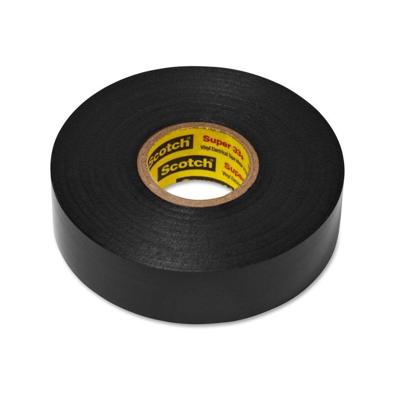Scotch 33+ Vinyl Electrical Tape, Black — 10 Pack