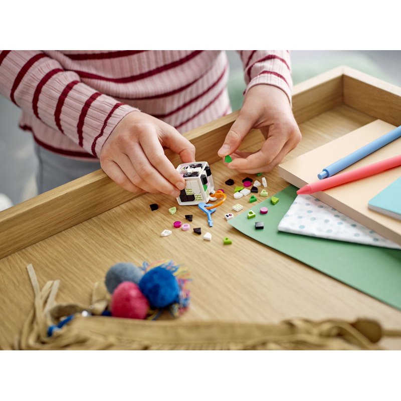 Kids Art & Craft Kit - DIY Panda Bag Tag with Tiles & Design Ideas