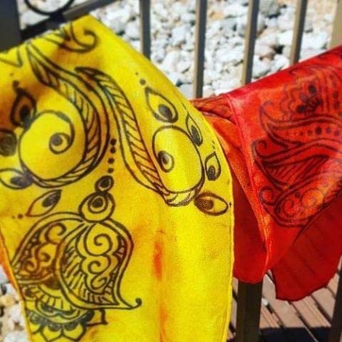 Silk Scarves for Dyeing 45x45 Inch 100% Habotai White Fabric for Painting and Crafting