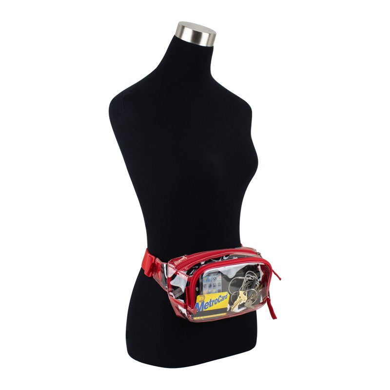 Unisex Clear Waist Bag with Adjustable Strap - Durable Fanny Pack for Events