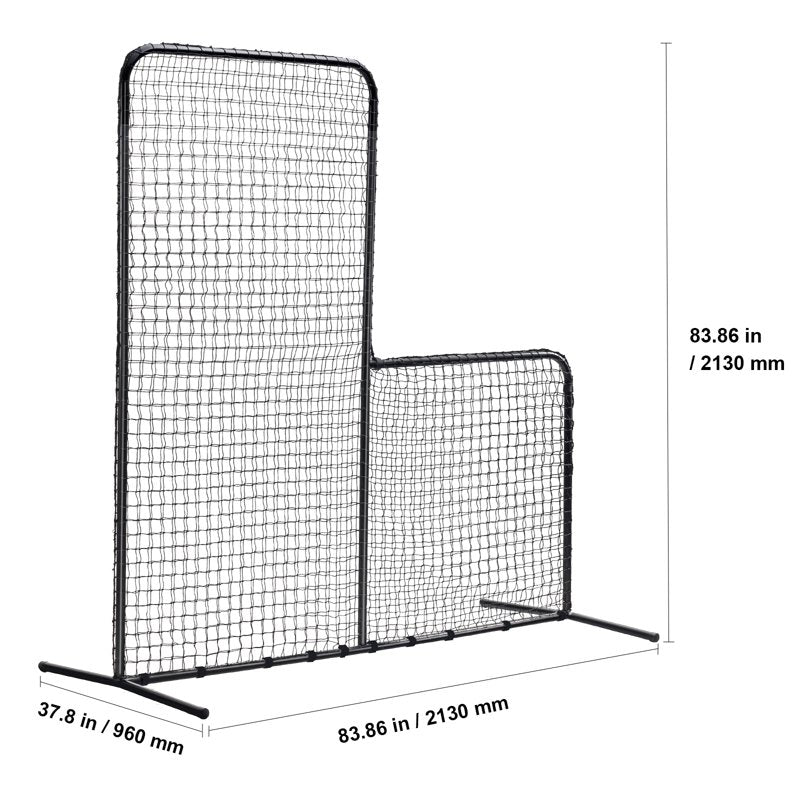 Baseball & Softball Pitching Screen 7x7 ft Portable Safety Net with Carry Bag