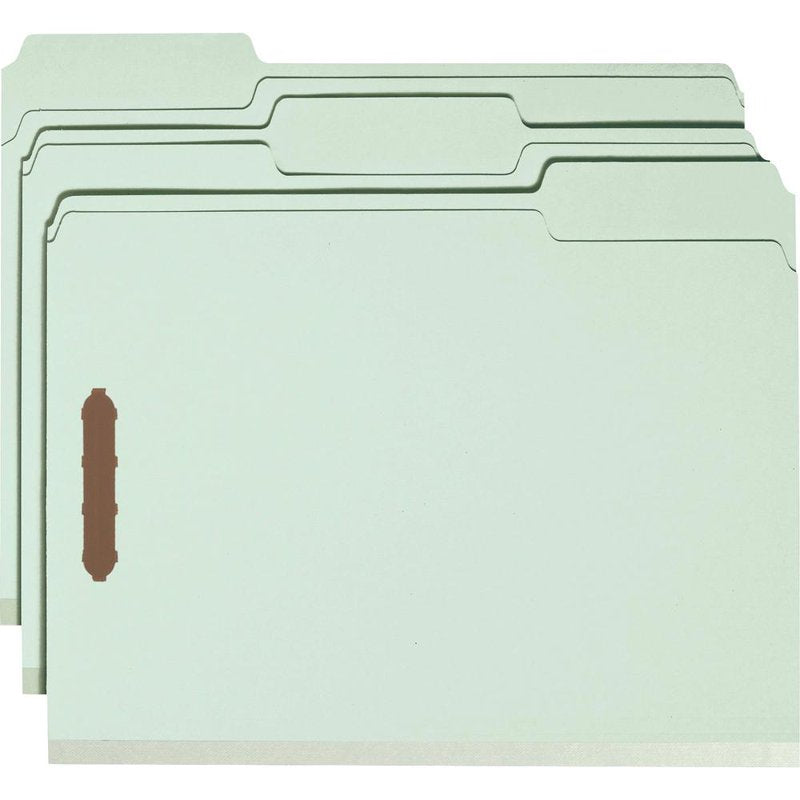 Recycled Pressboard File Folders with Fasteners - Heavy Duty, Expandable