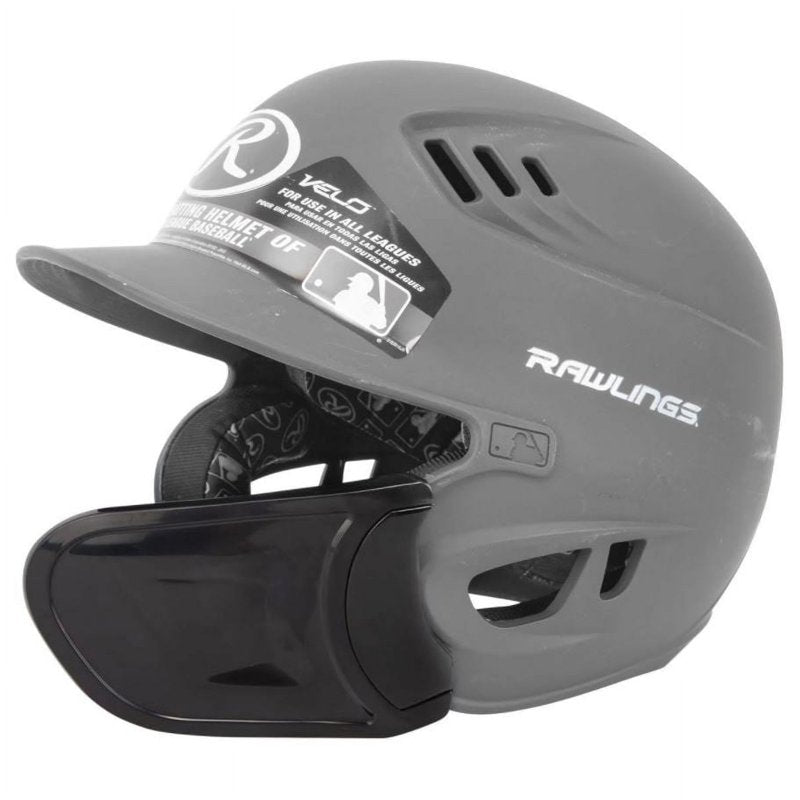 Universal Batting Helmet Extension Piece for Rawlings Helmets - Black