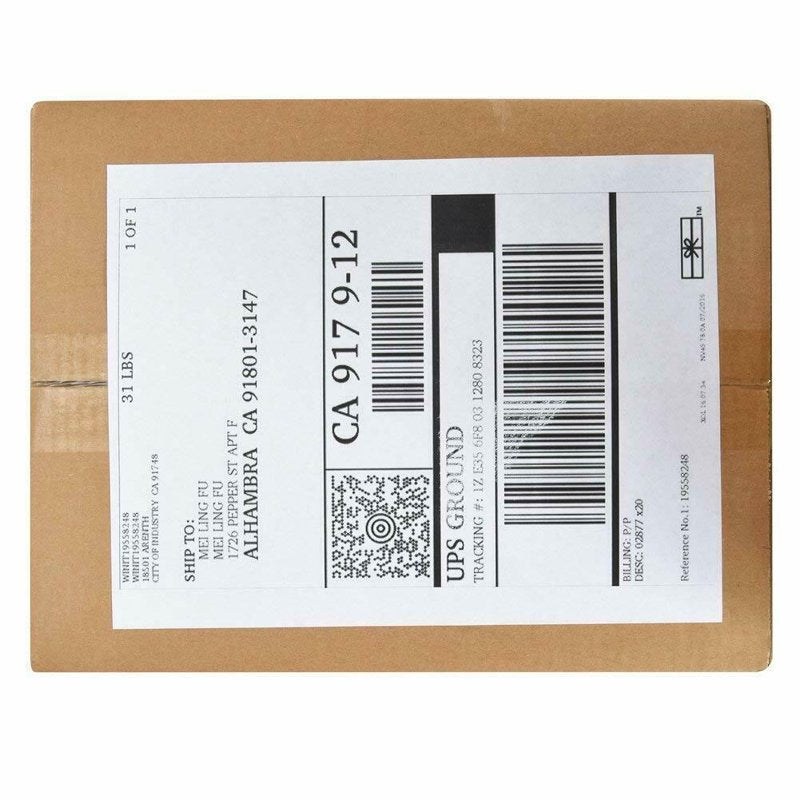 Full Sheet Shipping Labels 8.5 x 11 White Adhesive Paper for Laser Inkjet Printer