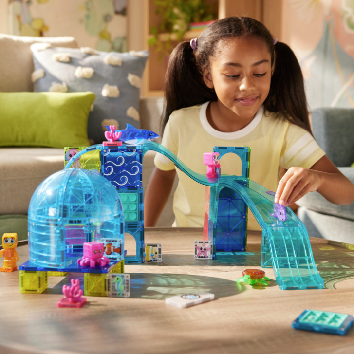 Magnetic Construction Set Undersea Adventure 58-Piece Playset for Kids