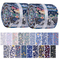 Precut Quilting Fabric Strips Bundle - 76 Pieces, Cotton Floral Patterns