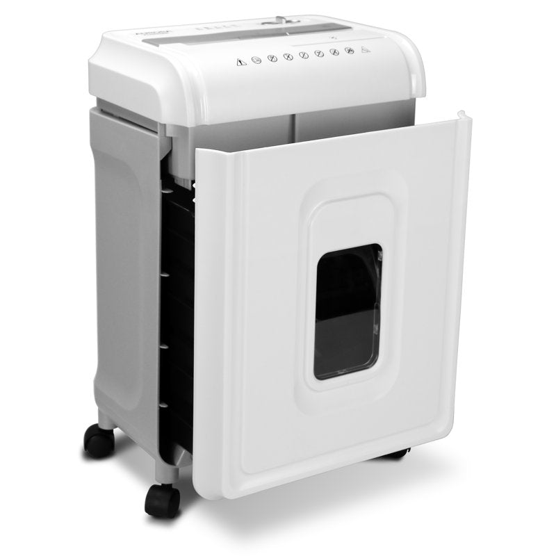 Anti-Jam 12-Sheet Crosscut Paper & CD Shredder - 4-Gallon Bin
