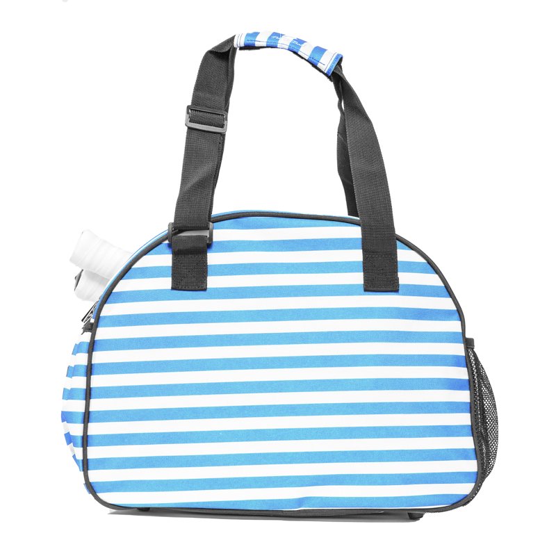 Pik'le'Ball Women’s Premium Pickleball Bag - Original Tote with Water Bottle Holder, Fits 3 Paddles - Blue/White