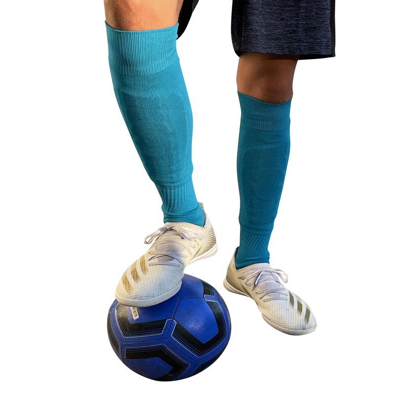 Couver Unisex Soccer Knee High Athletic Socks - 2 Pairs, Neon Pink (Variation: Neon Pink, L)