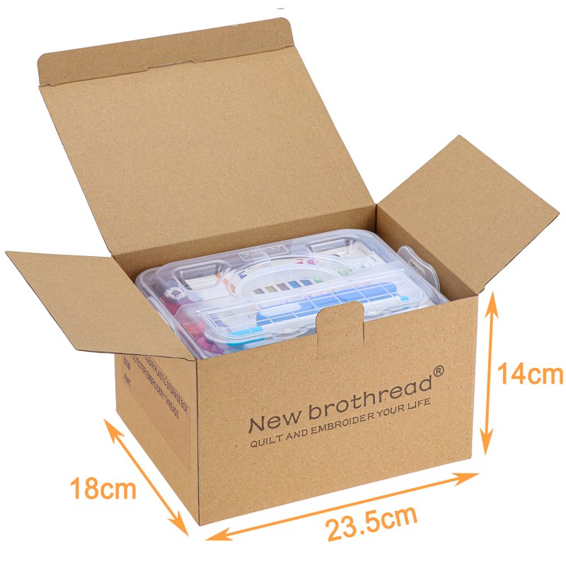 Embroidery Thread Set 40 Colors 500m Each with Storage Box for Sewing Machines