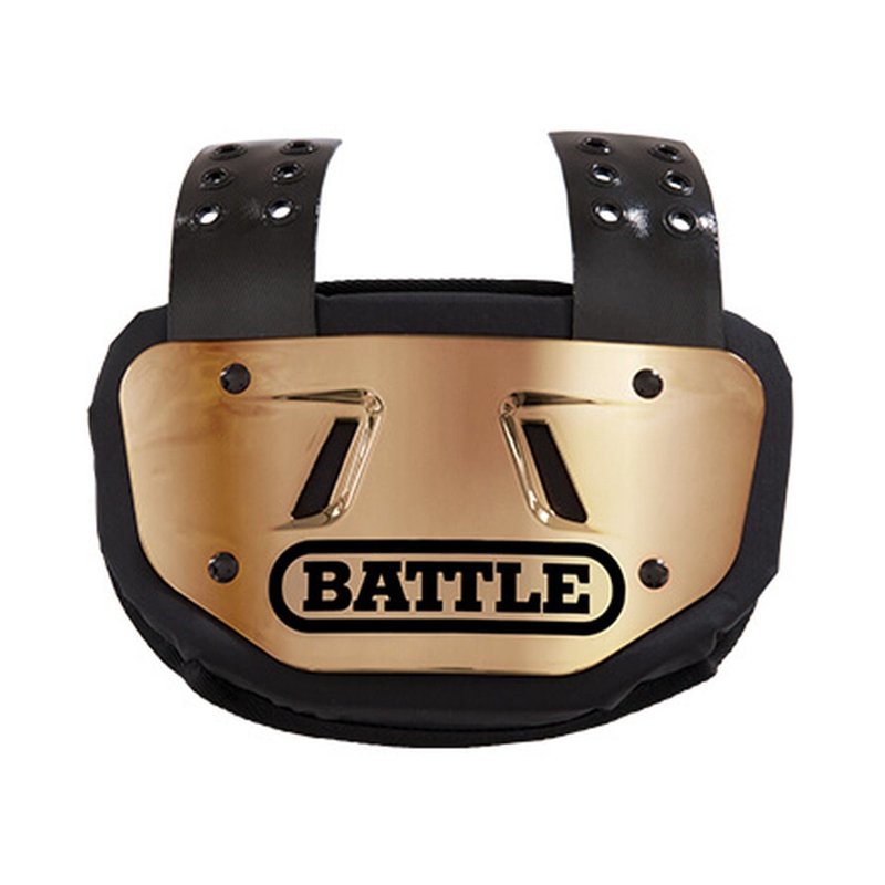 Youth Chrome Protective Football Back Plate - Impact Dispersing, Universal Fit