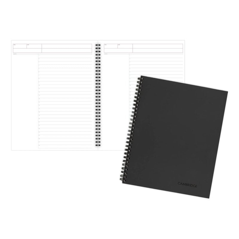 Business Planner Notebook - Wirebound 80 Sheets 8.14 x 11 Inches Gray