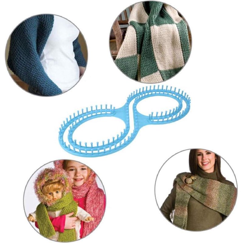 Afghan Loom Knitting Board Set for DIY Blankets, Hats, Scarves - Beginners Craft Kit