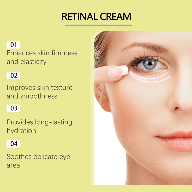 Retinol Eye Cream for Dark Circles & Puffiness 0.53oz – Anti-Aging Tightening Booster (Variation: 0.53 oz*4)