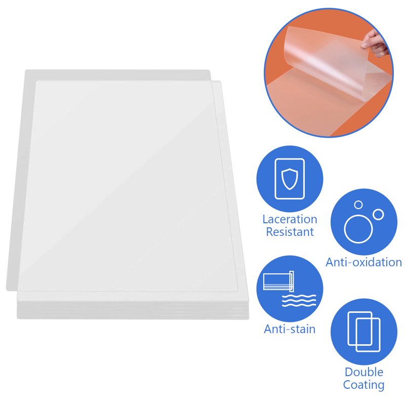 A4 Laminating Sheets 100 Pack 1.5 Mil Waterproof Clear Plastic for Photos & Documents