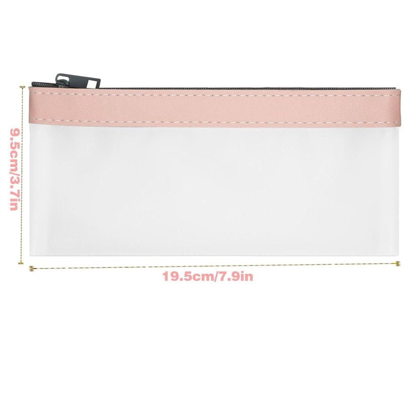 Clear Zipper Money Bags Set - Cash & Coin Organizer, Wallets & Deposit Pouches