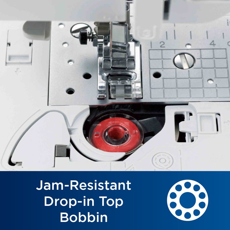 Heavy-Duty Sewing Machine with Metal Frame - Versatile for Light to Heavy Fabrics