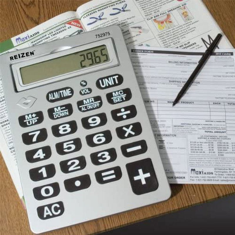12-Digit Jumbo Talking Calculator with Large Display & Audible Function