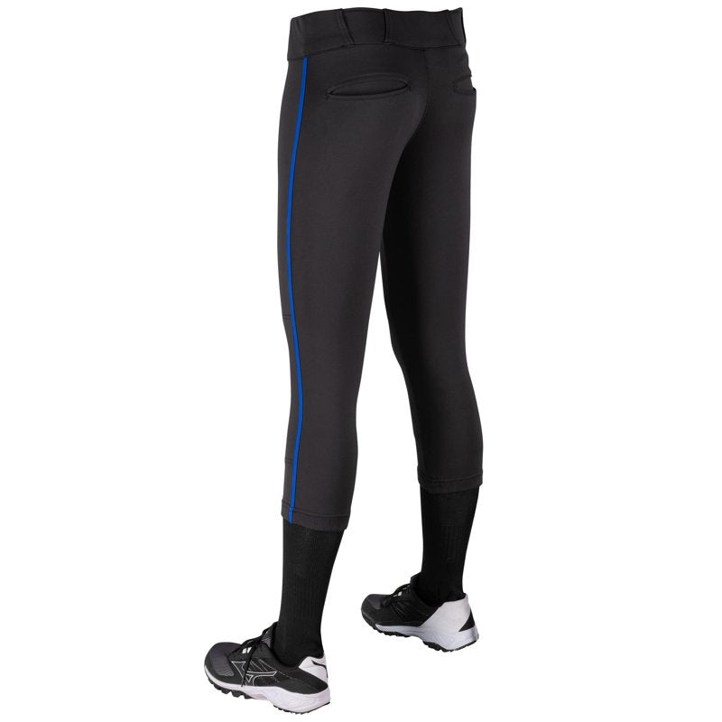 Softball Pants with Tapered Leg and Reinforced Knees - Low-Rise, Pro-Weight Polyester