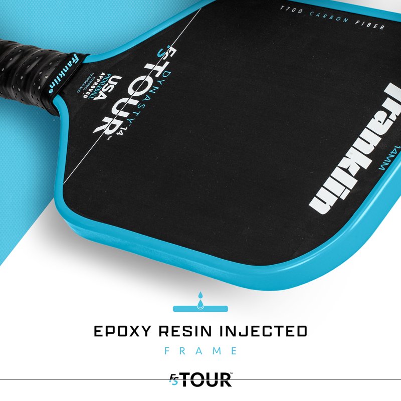 Dynasty 14mm Blue Pickleball Paddle - FS Tour Series by Franklin Sports