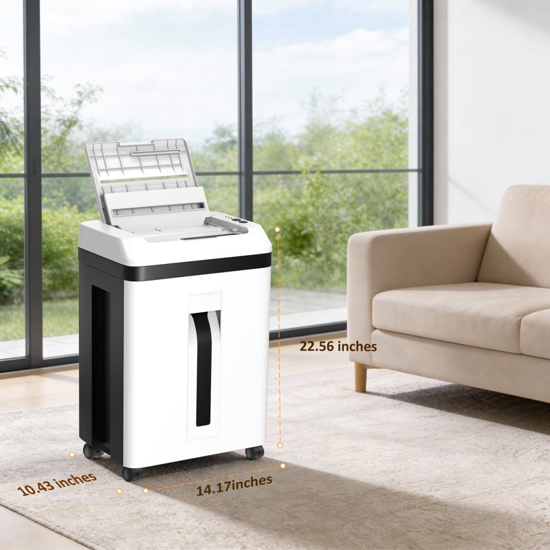 Heavy Duty Micro-Cut Paper Shredder with CD/Card & Auto Feed - P-5 Security