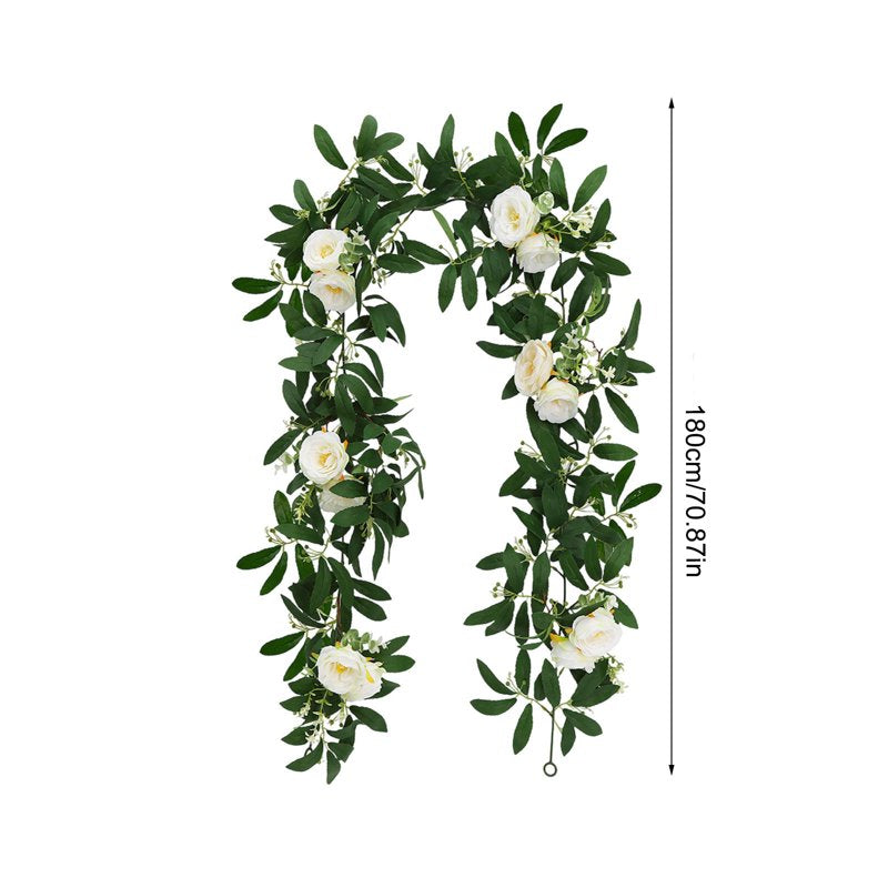 Artificial Eucalyptus Garland 1.8m Green Plant Vine for Home & Seasonal Decor