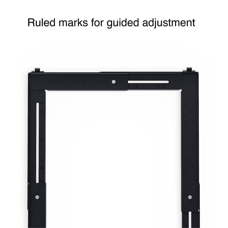 Adjustable File Caddy for Letter and Legal Files - Black