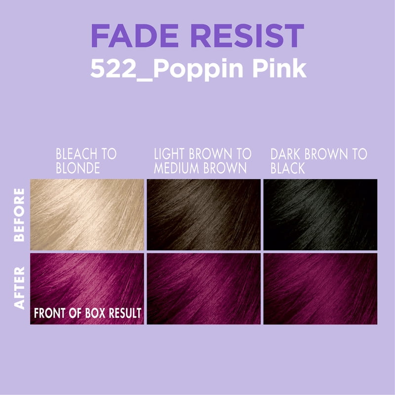 Vibrant Fade-Resist Hair Color - Pink, Brown & Red Shades - Multiple Pack Options