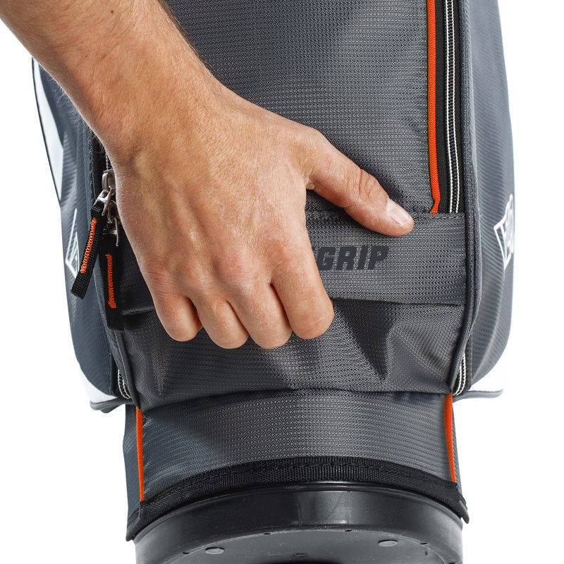 Izzo Ultra-Lite Stand Bag Grey/Orange - 3.2 lb Lightweight Golf Bag (Variation: Grey/Orange)