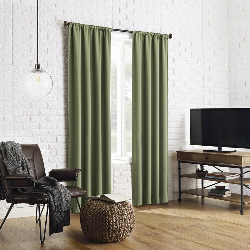 Blackout Curtain Panel - Room Darkening Thermal Blockout for Windows