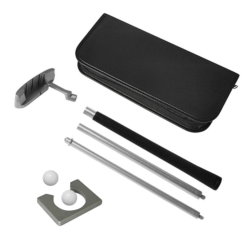 Golf Putting Practice Set with Putter, 2 Balls, Cup & Storage Bag