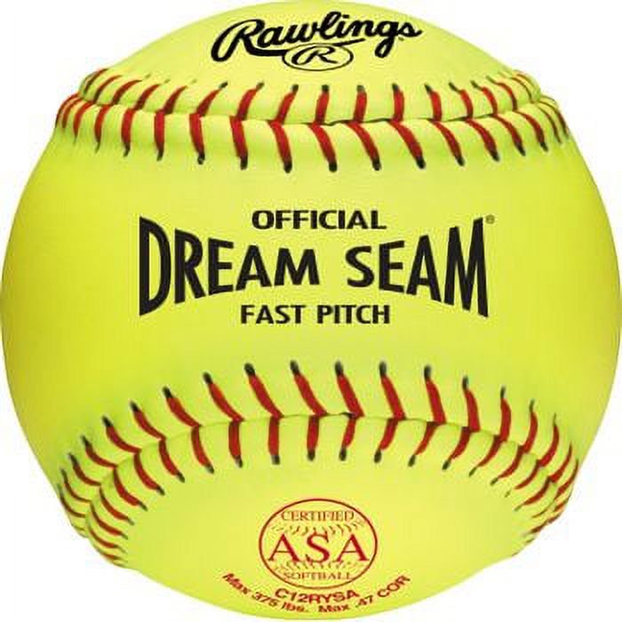 12 Pack Softballs - Pro Tac Dream Seam Certified ASA Baseballs