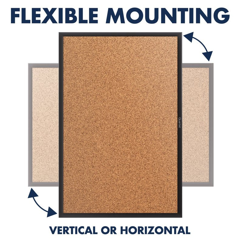 Natural Cork Bulletin Board - Wall-Mount Display Center
