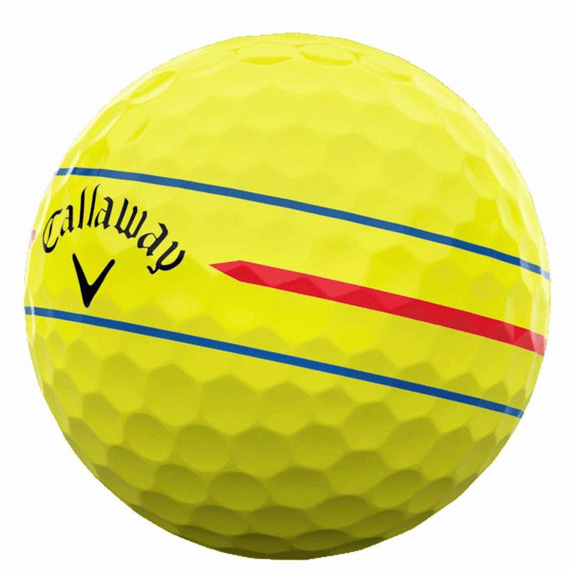 Callaway Chrome Soft 360 Triple Track Golf Balls - Yellow, 12 Pack (2024) Variation: Yellow 360 Triple Track, Single